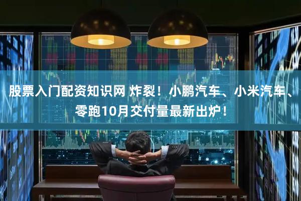 股票入门配资知识网 炸裂！小鹏汽车、小米汽车、零跑10月交付量最新出炉！